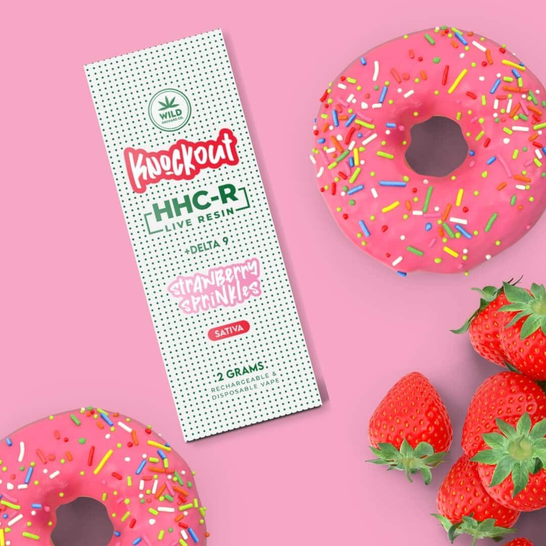 KNOCKOUT “GLAZED COLLECTION” HHC-R LIVE RESIN VAPE 2 GRAM