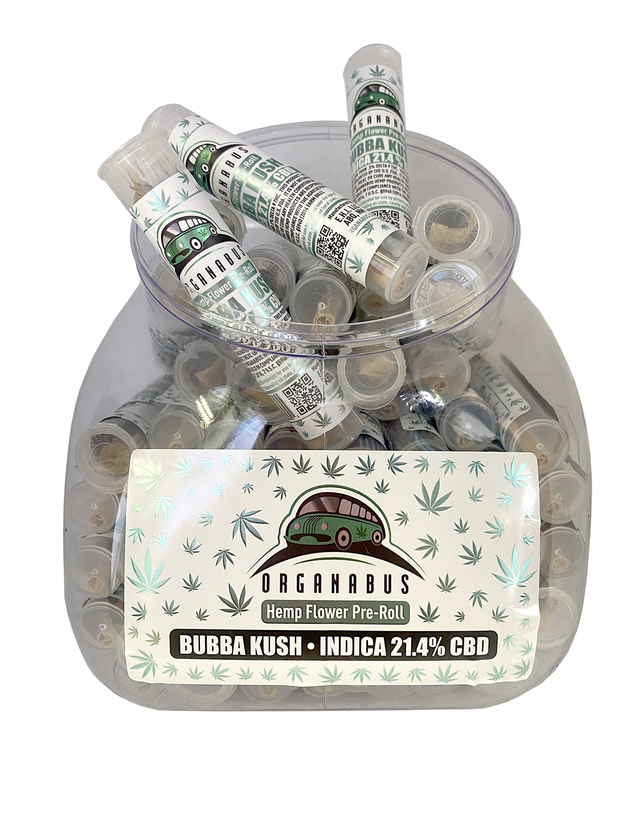 50CT 1 GRAM CBD PRE ROLL TUB