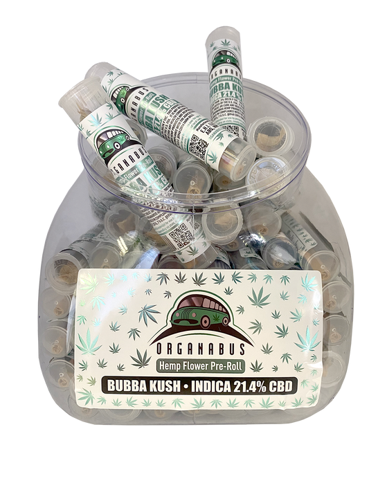 50CT 1 GRAM CBD PRE ROLL TUB