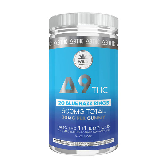 WILD ORCHARD DELTA 9 BLUE RAZZ RINGS