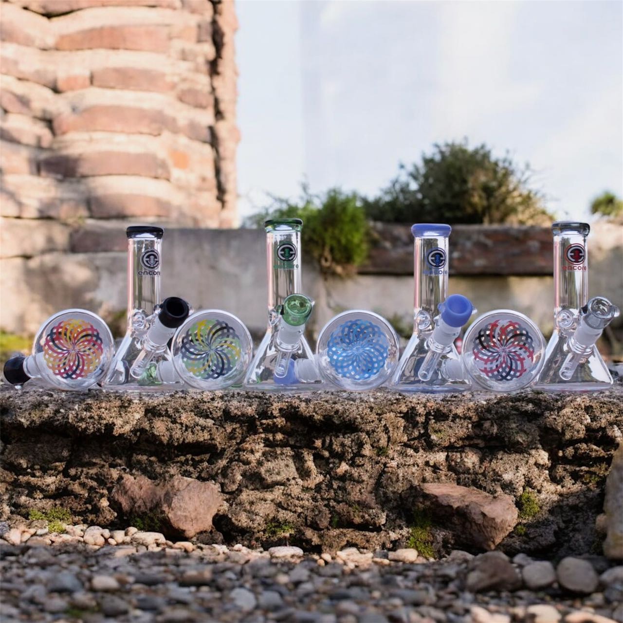 38mm 8'' Beaker w/ Reticello Decal