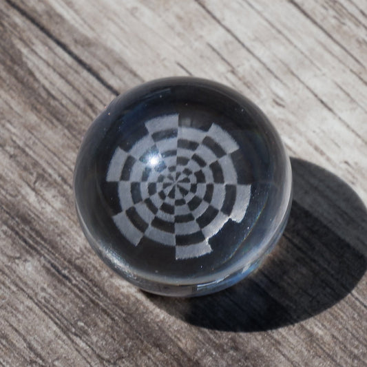 BLOWOUT! 25mm Marble w/ Dart Board Design