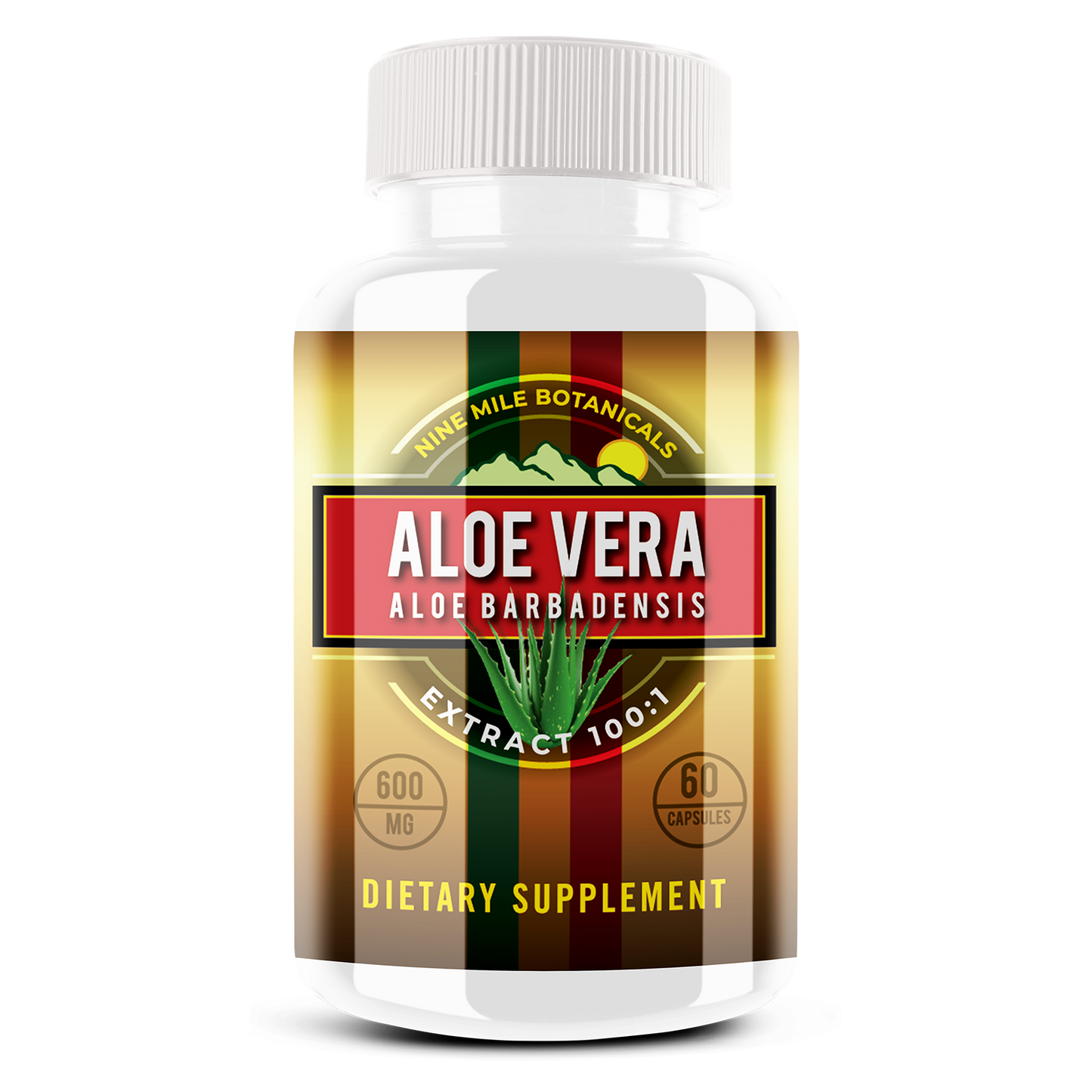 Nine Mile Aloe Vera Extract 60 Capsules