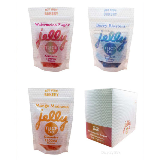 Jelly 1200mg THCP/D8 Gummie Bags-10 Pack