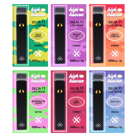 High Heaven Live Resin D11 2ml Disposables