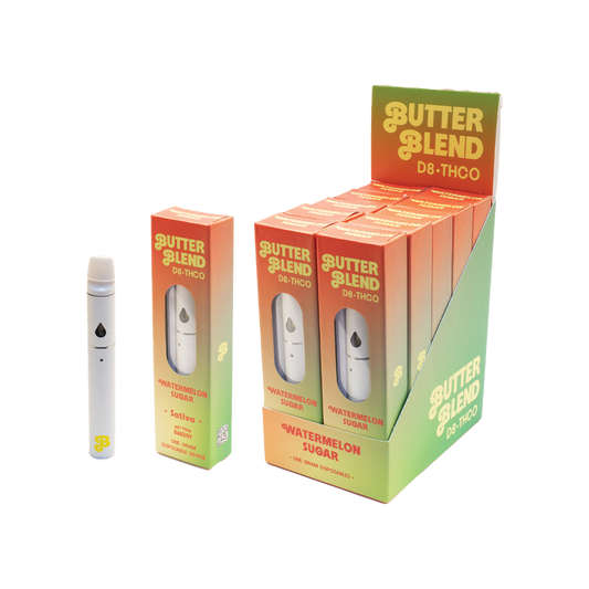 Butter Blend D8 & THCO Disposable 1000mg-10 Pack
