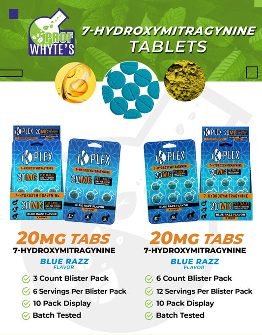 20MG K-Plex Advanced Kratom Tablets