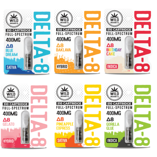 WILD ORCHARD DELTA 8 510 COMPATIBLE VAPE CARTRIDGES 400 mg