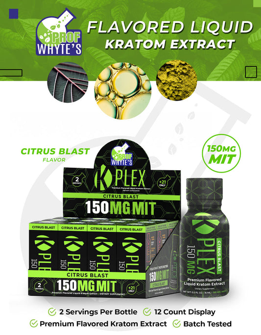 150MG MIT K-Plex Citrus Blast Kratom Extract Shot