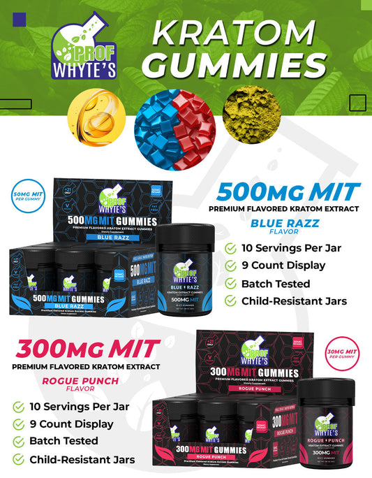 K-Plex Kratom MIT Flavored Kratom Extract Gummies
