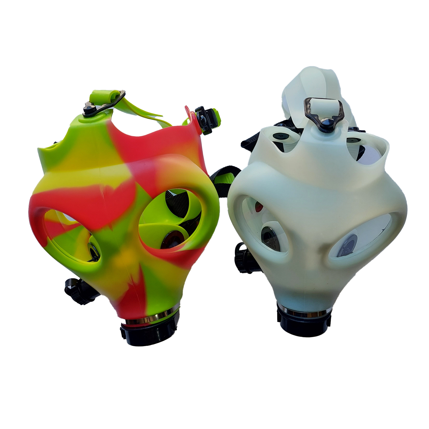Gas Mask w/Steamroller or Bubble Waterpipe