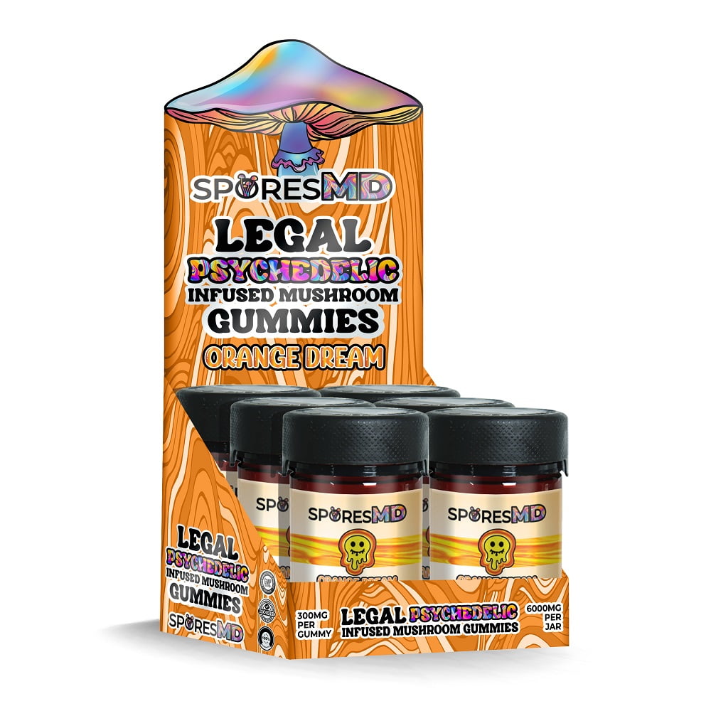 Amanita Blend Gummies 20ct Jars / 6 Pack POP Display