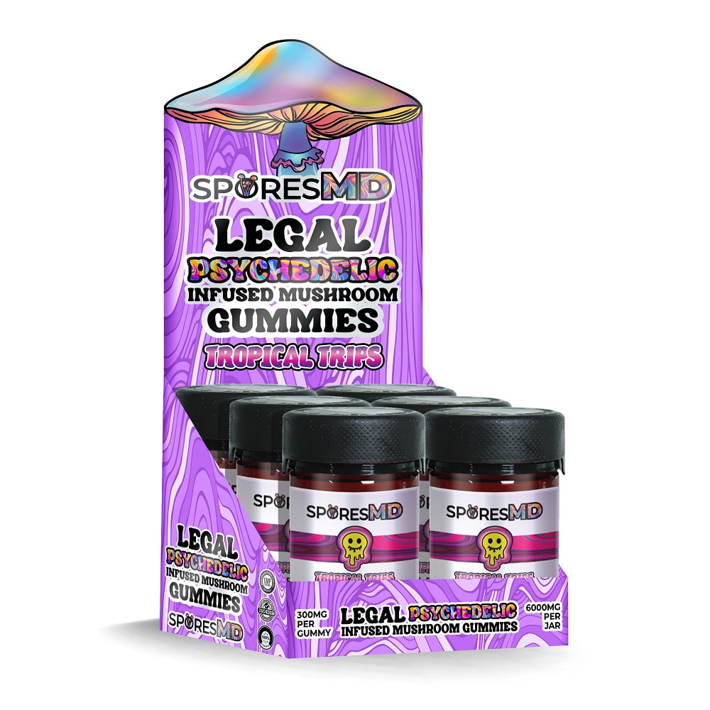 Amanita Blend Gummies 20ct Jars / 6 Pack POP Display