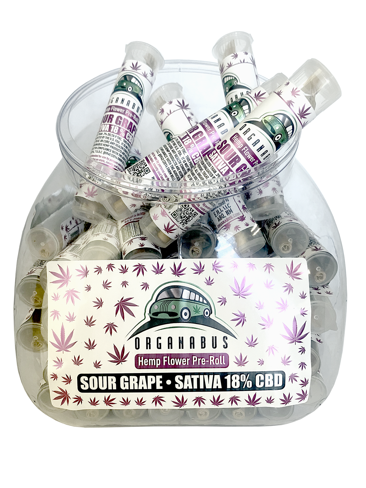 50CT 1 GRAM CBD PRE ROLL TUB