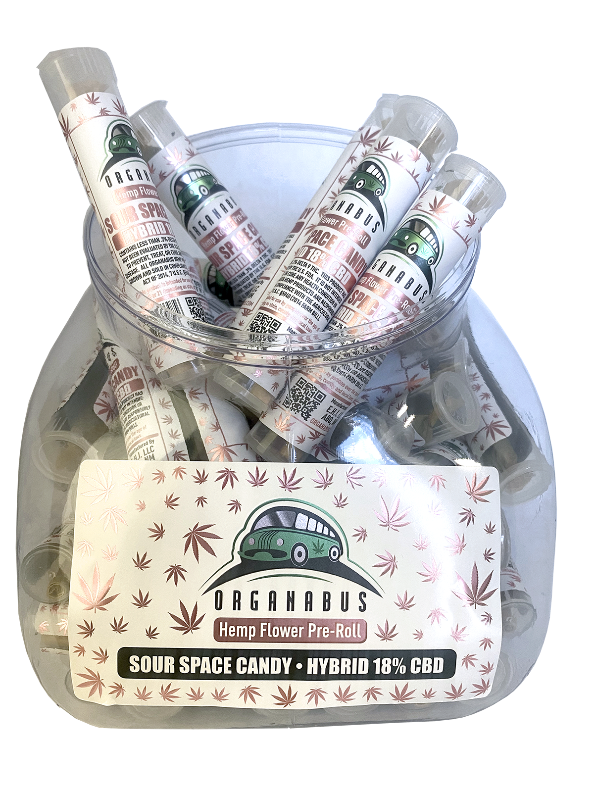 50CT 1 GRAM CBD PRE ROLL TUB
