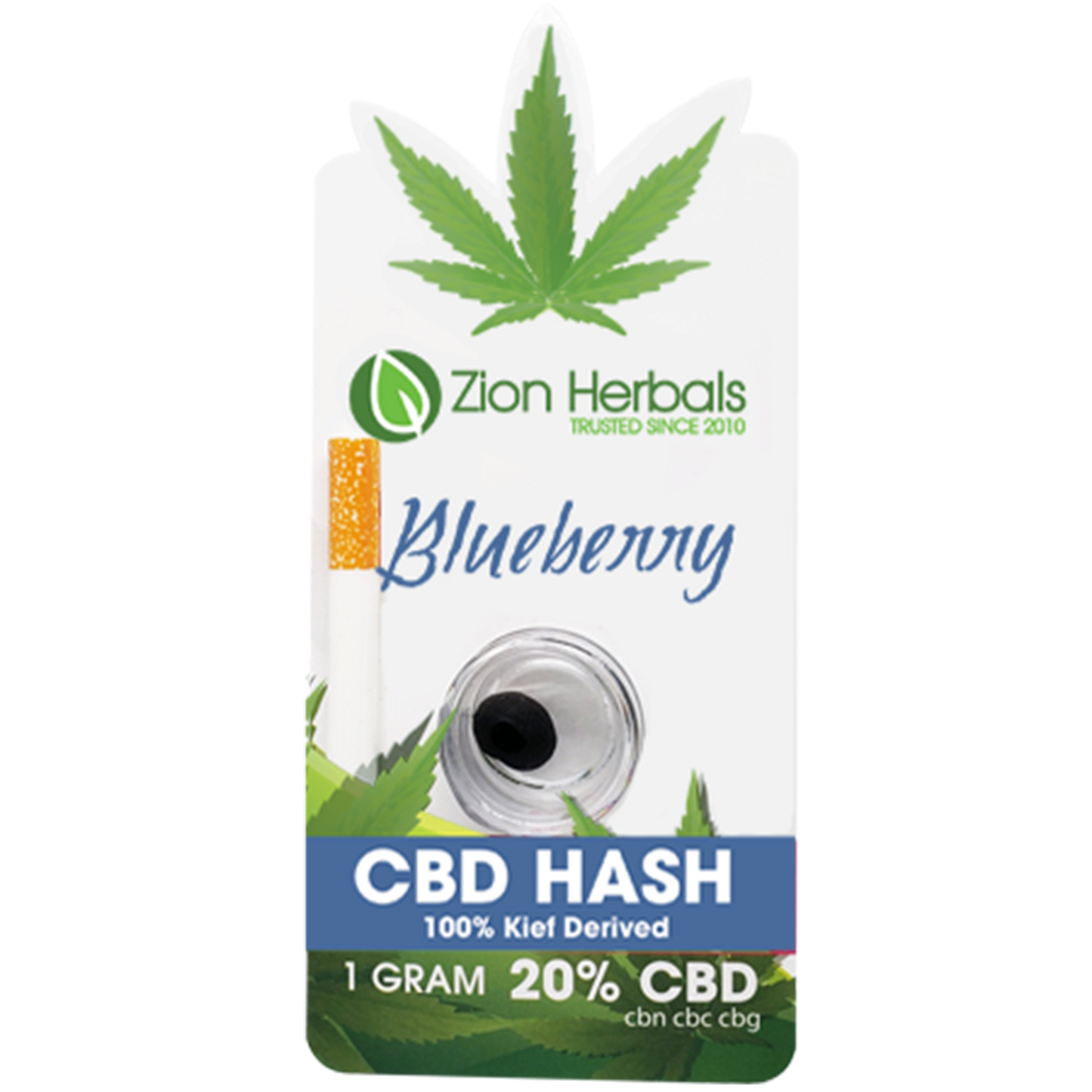 Zion Herbals CBD D8 Hash 1g Jar