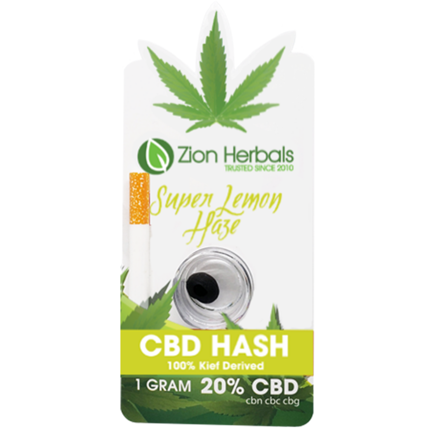 Zion Herbals CBD D8 Hash 1g Jar