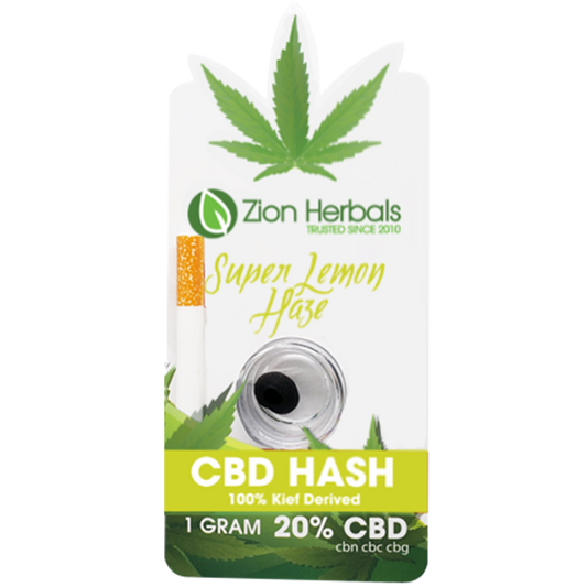 Zion Herbals CBD D8 Hash 1g Jar