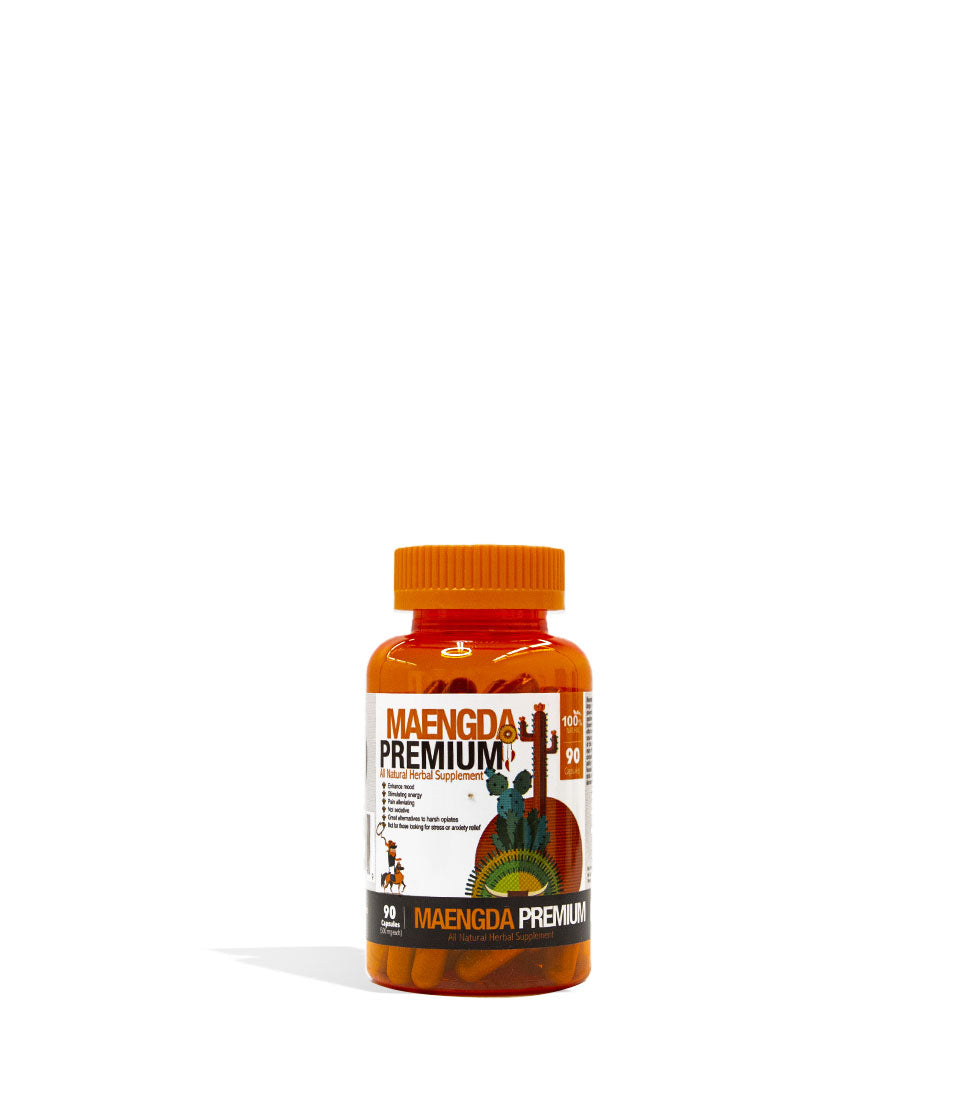 Maeng Da Premium Bumble Bee Supplement Capsules 90ct Front View on White Background