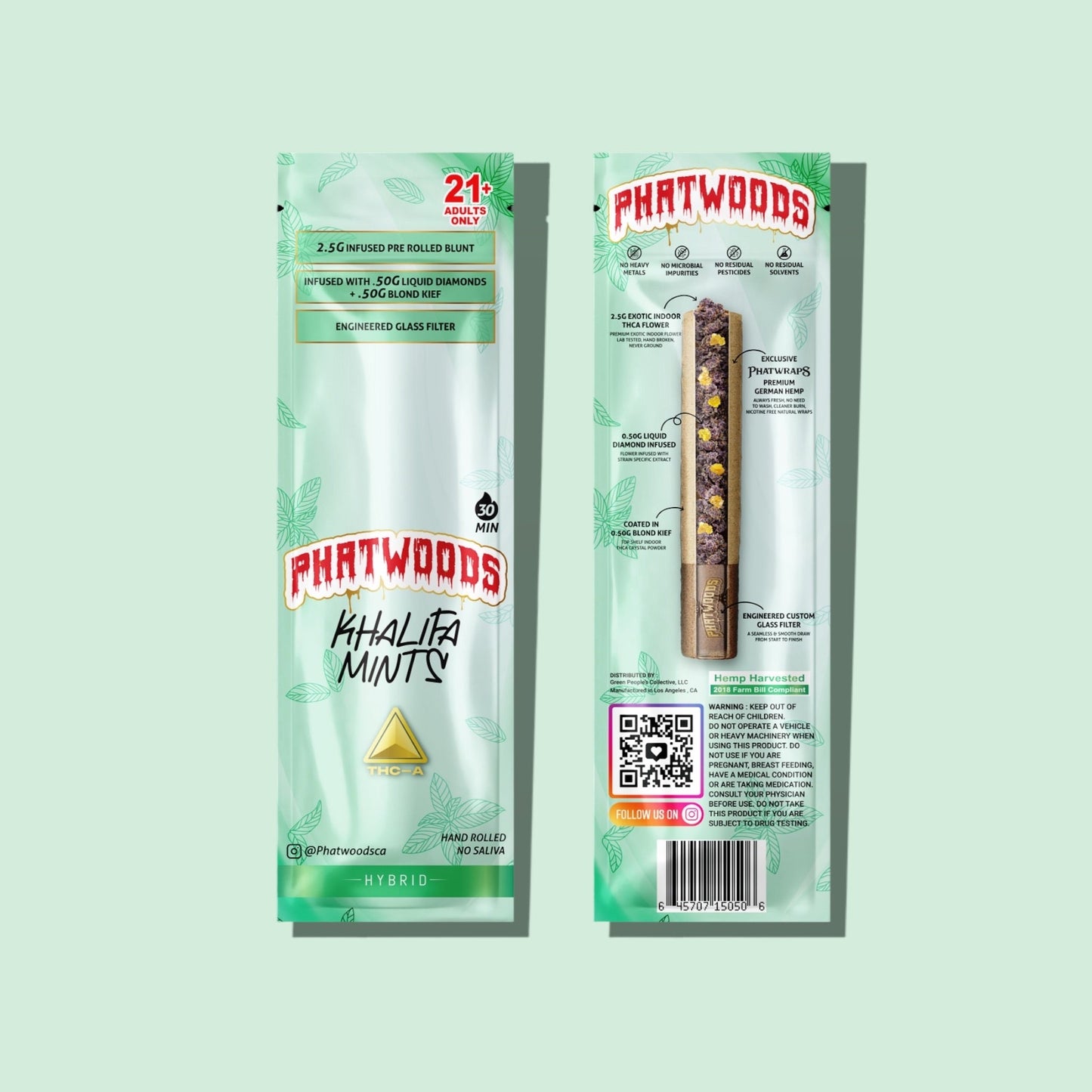PHATWOODS 3.5Gram THC-P Infused PreRoll Cigars.