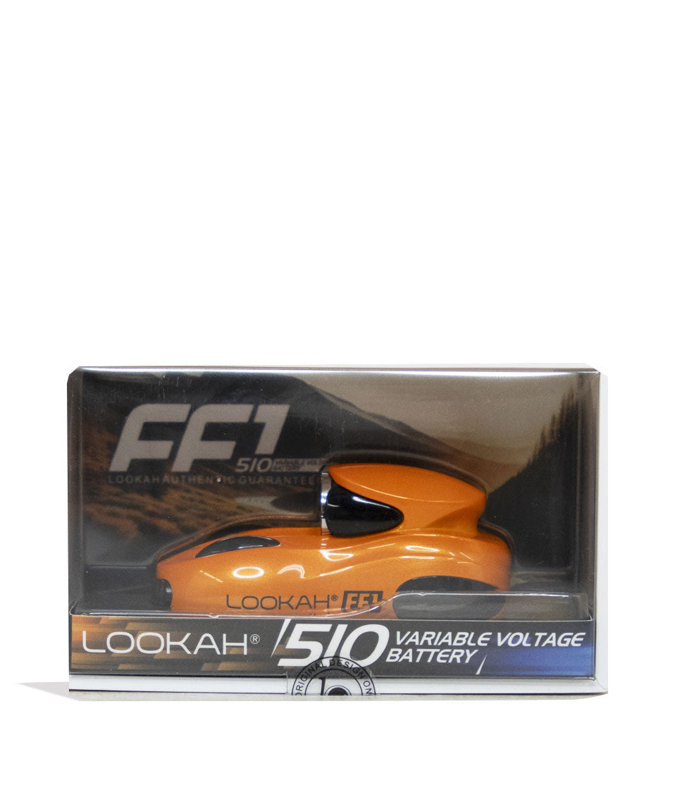 Orange Lookah FF1 510 Variable Voltage Battery Packaging Front View on White Background