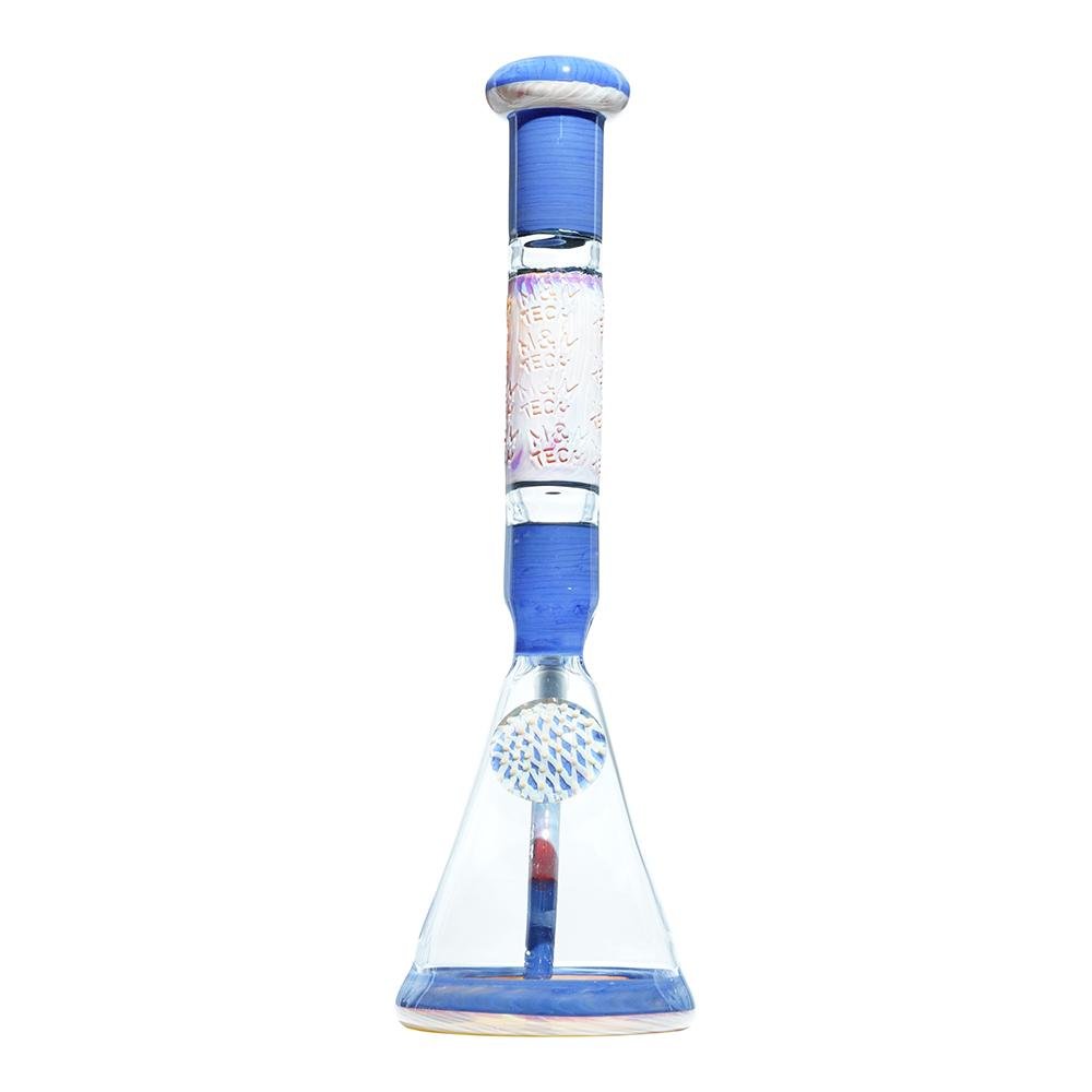 Purple Heady Imprinted Beaker M&M tech - M&M Tech Glass
