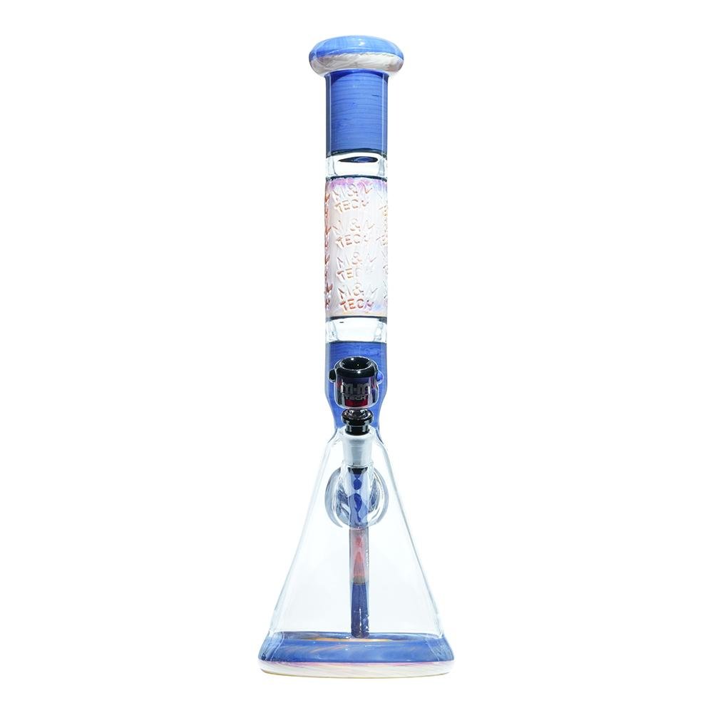 Purple Heady Imprinted Beaker M&M tech - M&M Tech Glass