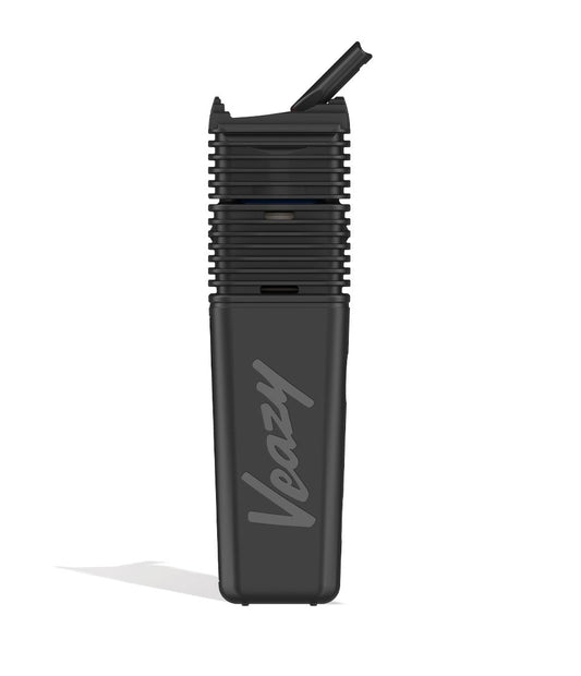 Alluring Black Storz & Bickel Veazy Portable Dry Herb Vaporizer Front View on White Background