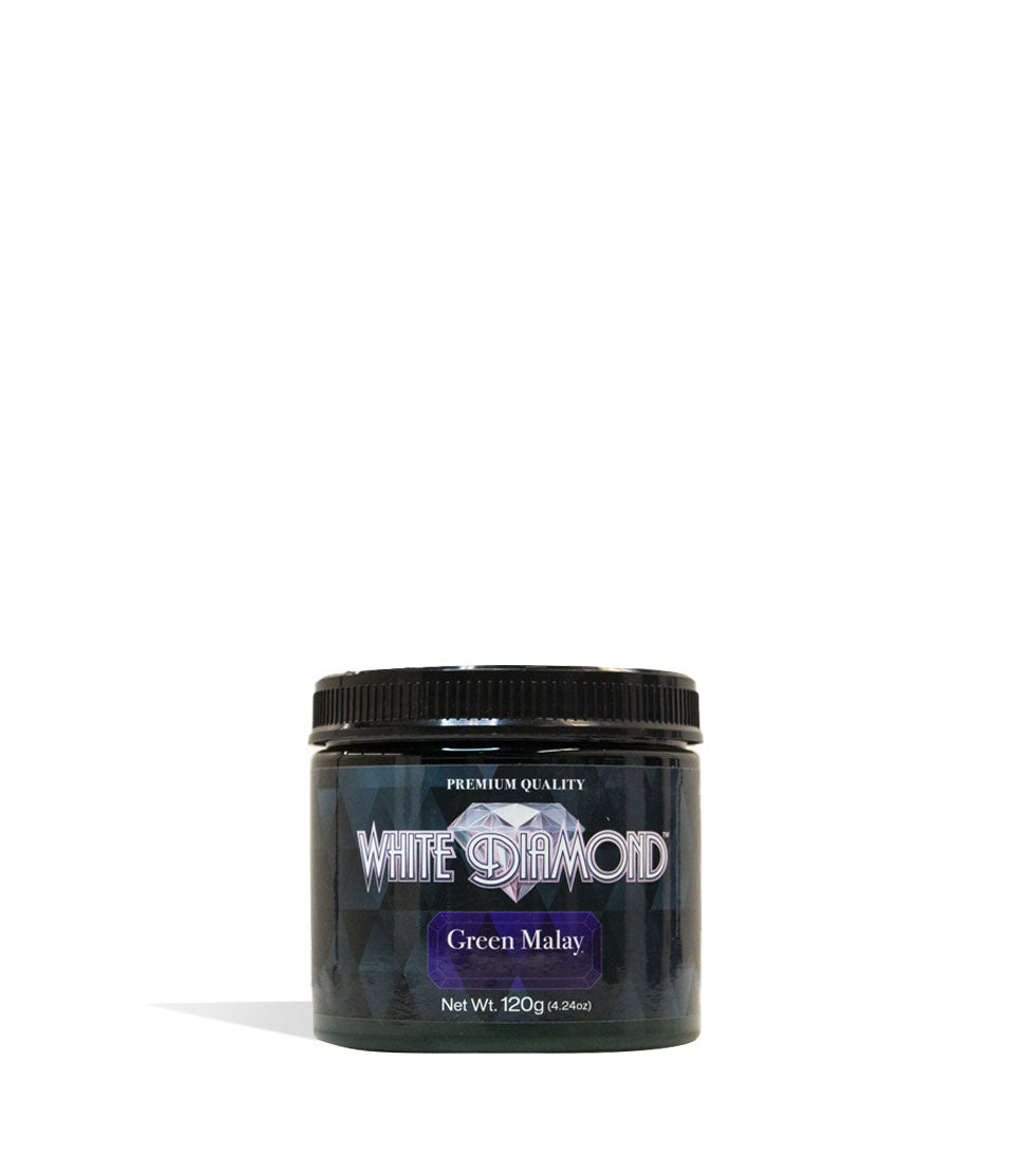 Green Malay White Diamond Supplement Powder 120g Front View on White Background