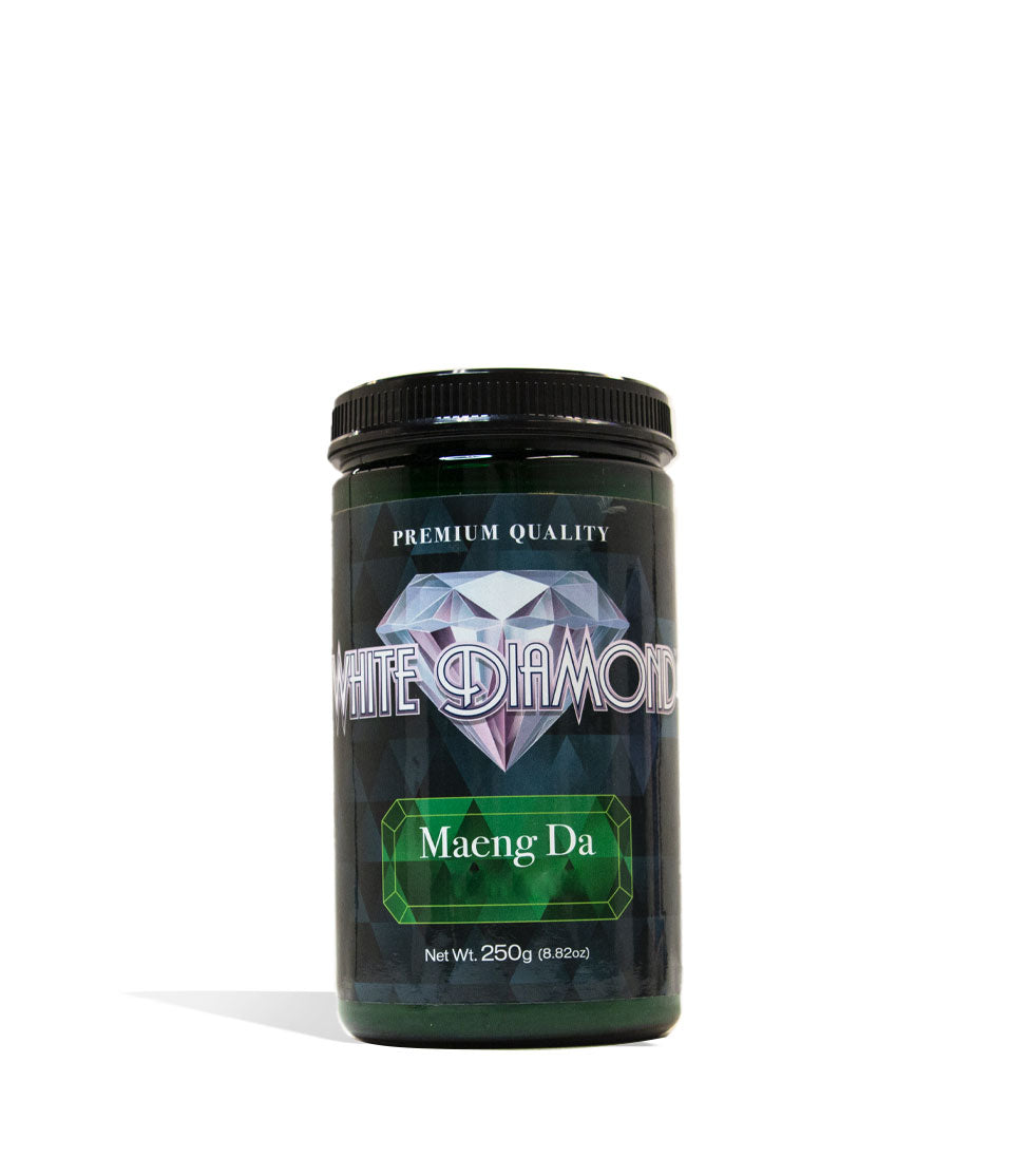 Maeng Da White Diamond Supplement Powder 250g Front View on White Background
