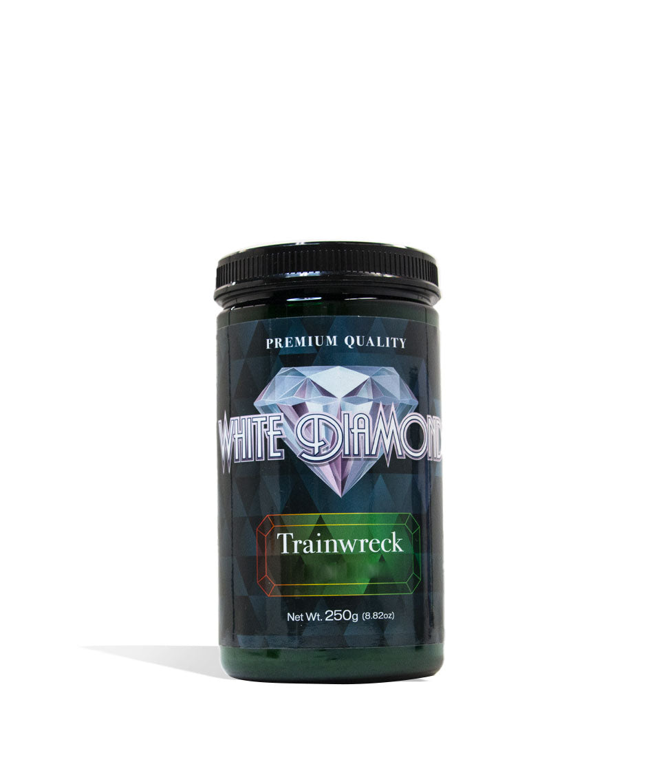 Trainwreck White Diamond Supplement Powder 250g Front View on White Background