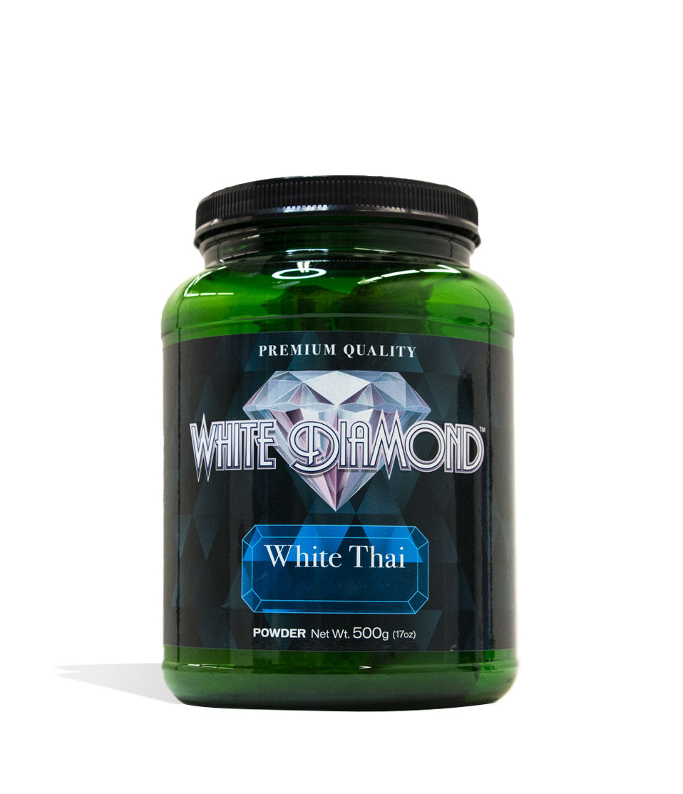 White Thai White Diamond Supplement Powder 500g Front View on White Background