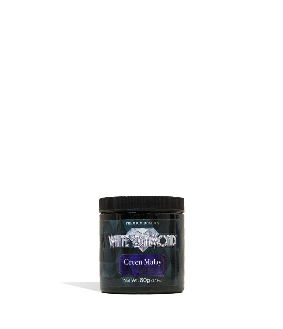 Green Malay White Diamond Supplement Powder 60g Front View on White Background