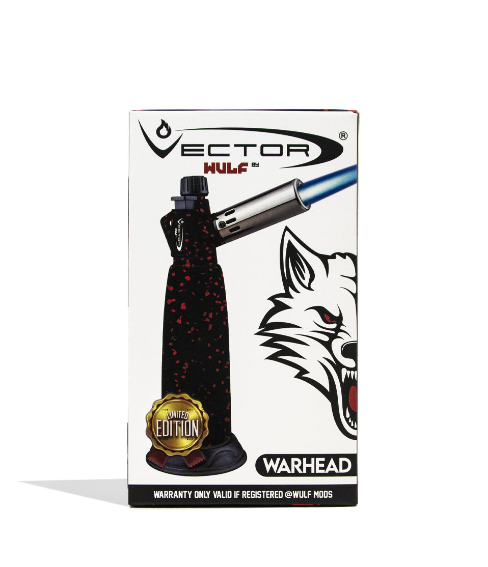 Black Red Spatter Wulf Mods Warhead Torch Packaging on white background