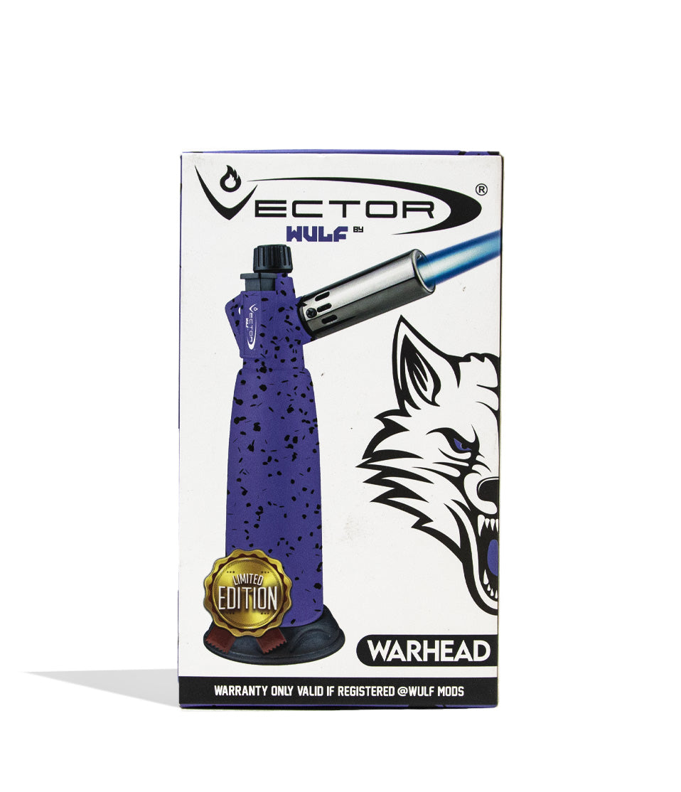 Purple Black Spatter Wulf Mods Warhead Torch Packaging on white background