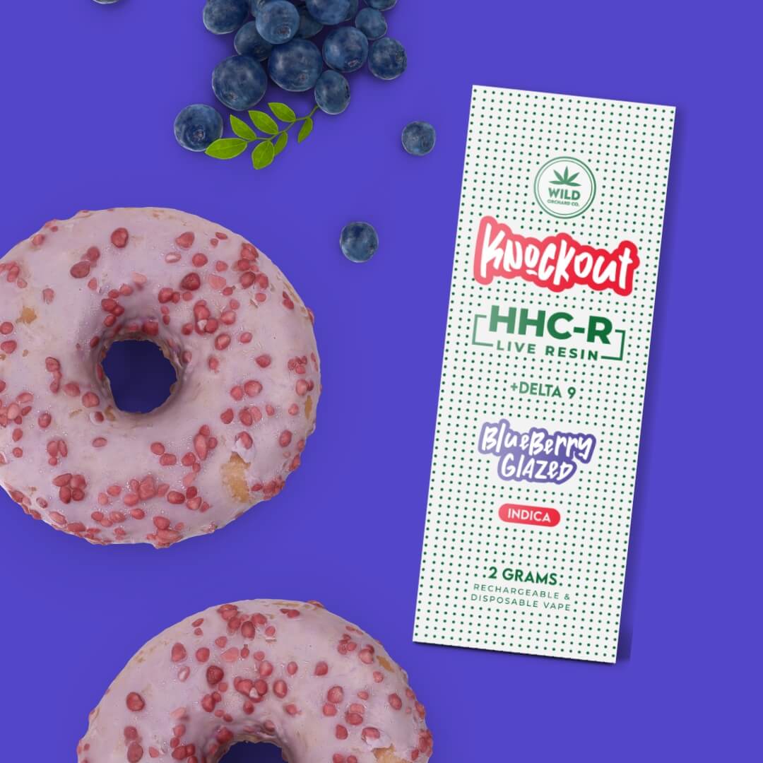 KNOCKOUT “GLAZED COLLECTION” HHC-R LIVE RESIN VAPE 2 GRAM