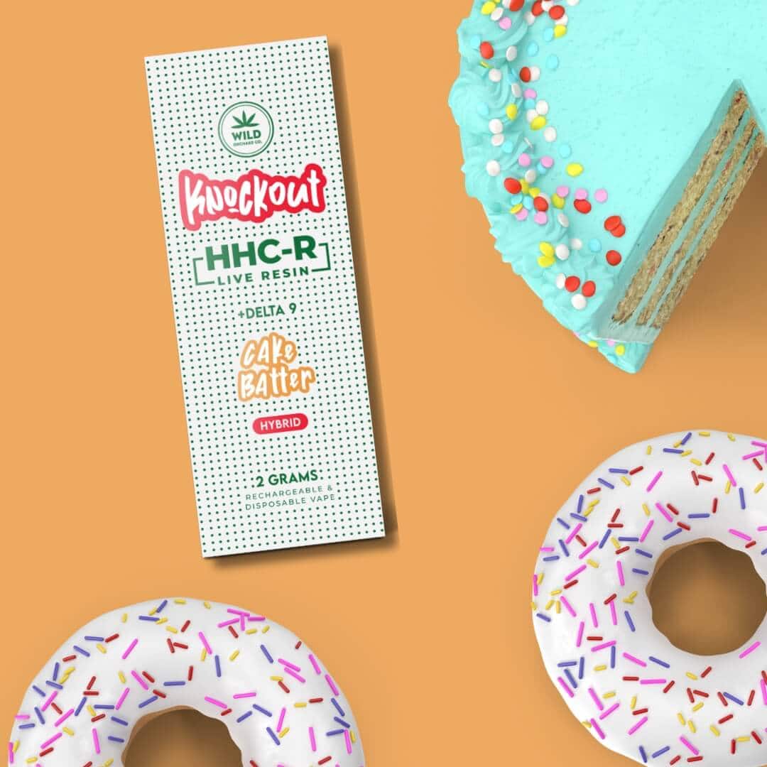 KNOCKOUT “GLAZED COLLECTION” HHC-R LIVE RESIN VAPE 2 GRAM