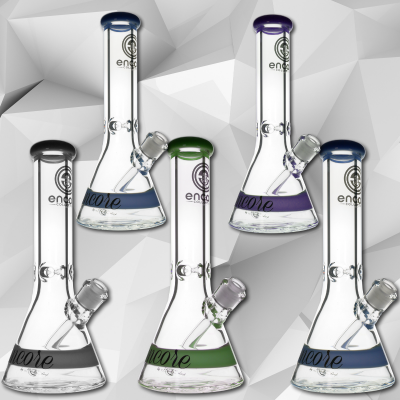 5 PACK 50x9 12'' Beaker w/ Color Accents