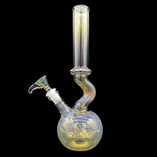 12" 32mm GOG Fumed Bend Bubble w/ Spintrail