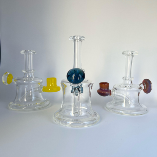6-7" Clear Body Banger Hanger w/ Color joint & Marble