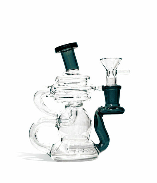 6 Inch Recycler Water pipe with Colored Mouthpiece