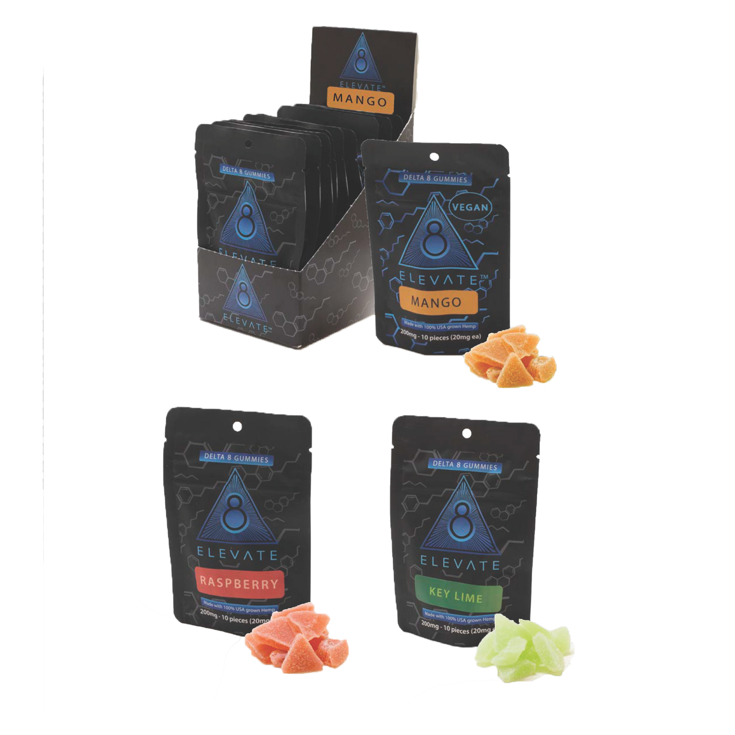 ElevateD8 200mg Gummies-10 Pack