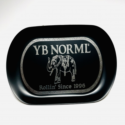Oval Metal Rolling Tray Small