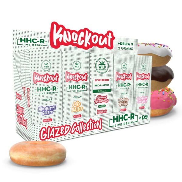 KNOCKOUT “GLAZED COLLECTION” HHC-R LIVE RESIN VAPE 2 GRAM