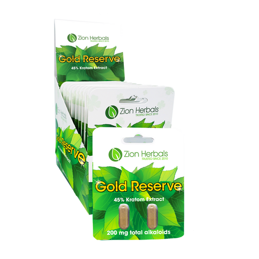 Zion Herbals Gold Reserve Tablet Blister Pack -Box of 12