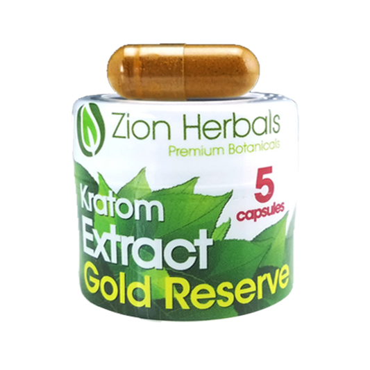 Zion Herbals Gold Reserve Capsule Jar