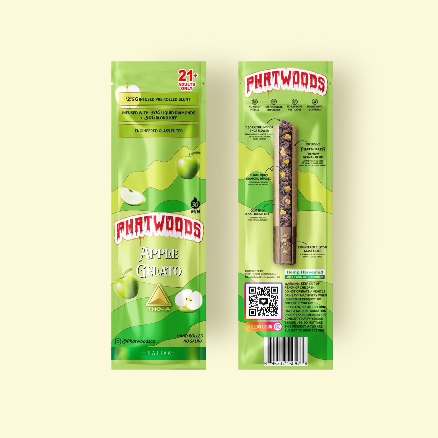 PHATWOODS 3.5Gram THC-P Infused PreRoll Cigars.