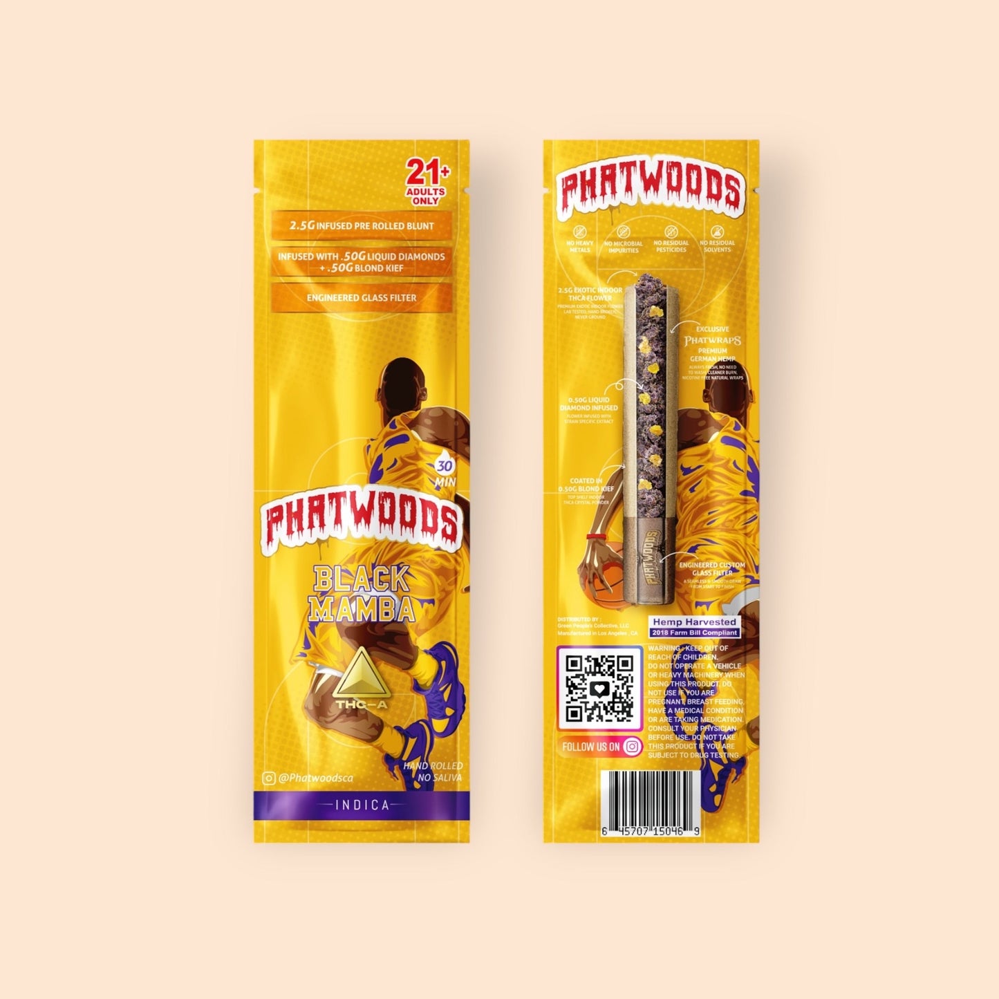 PHATWOODS 3.5Gram THC-P Infused PreRoll Cigars.