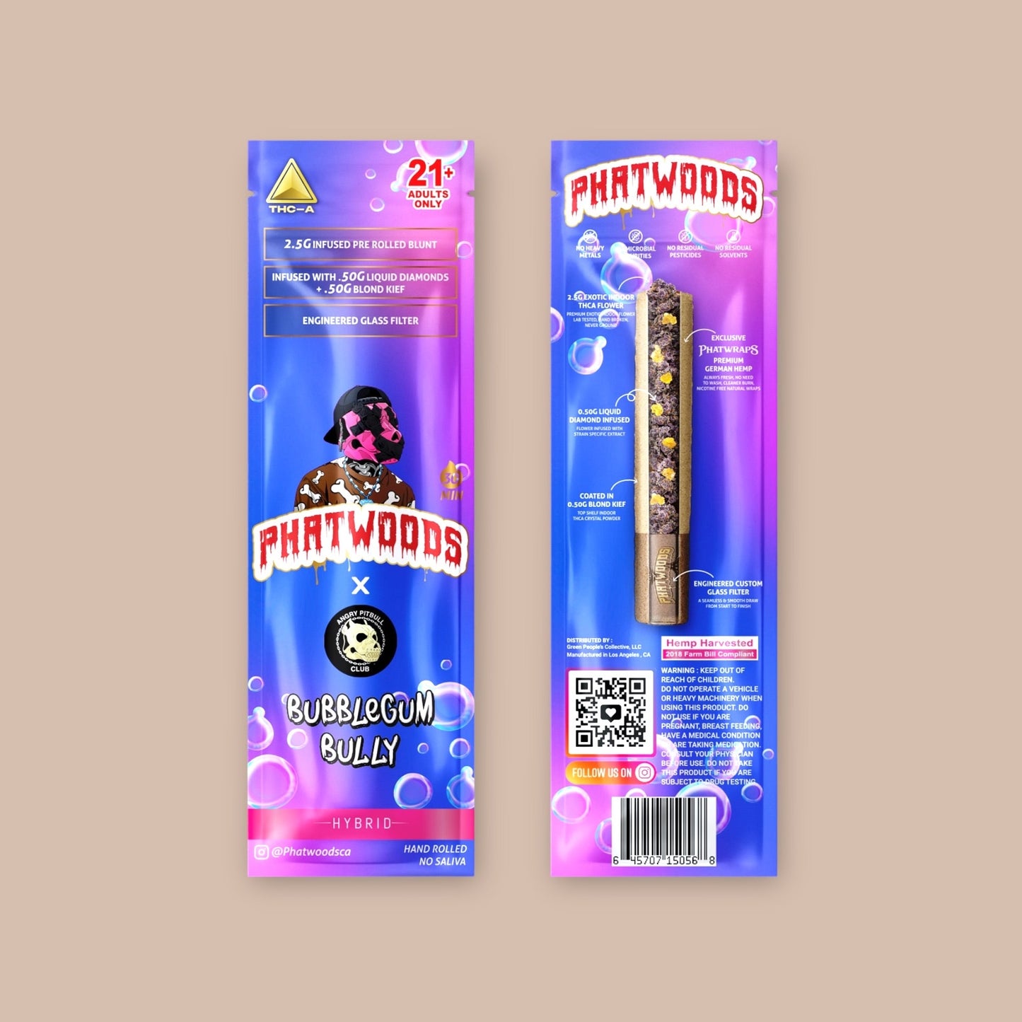 PHATWOODS 3.5Gram THC-P Infused PreRoll Cigars.