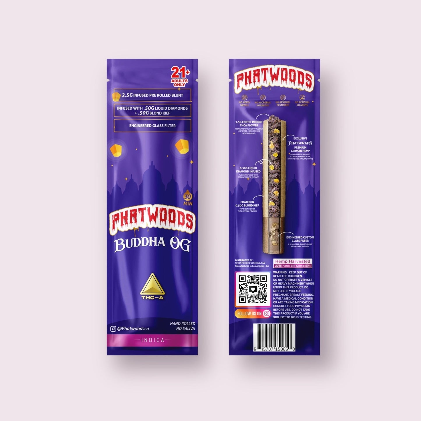 PHATWOODS 3.5Gram THC-P Infused PreRoll Cigars.